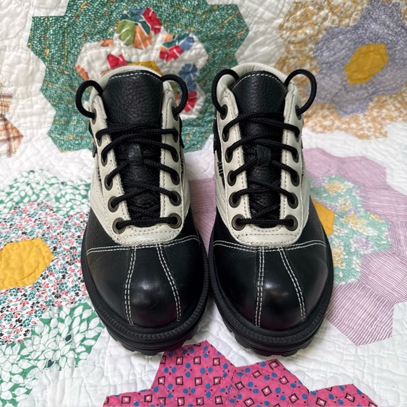 Vintage Nine West Chunky 90s Y2K Lace-up Sneaker Boots Size 6.5 - Picture 2 of 12